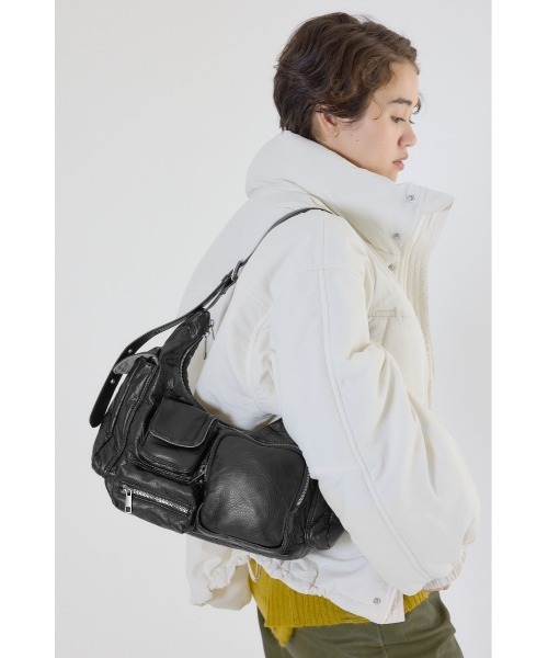 RODEO CROWNS WIDE BOWL（ロデオクラウンズワイドボウル）の「ポケットハンドバッグ（ハンドバッグ・レディース・ブラック/ブラウン/アンティークシルバー・FREE）」の17枚目の写真