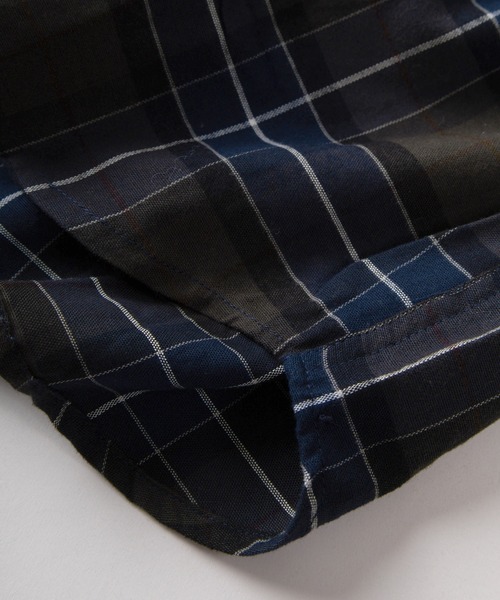 LYLE&SCOTT（ライルアンドスコット）の「【71】【LYLE & SCOTT/ライル&スコット】チェック／ストライプ オックスピーチシャツ（シャツ/ブラウス・メンズ・ダークネイビー/ワイン/ベージュ/ネイビー・XL/L/M）」の9枚目の写真