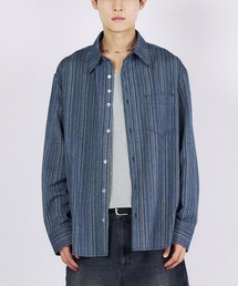 SLOWACID | 【UNISEX】SLOW ACID／ストライプBUTTONシャツ(シャツ/ブラウス)