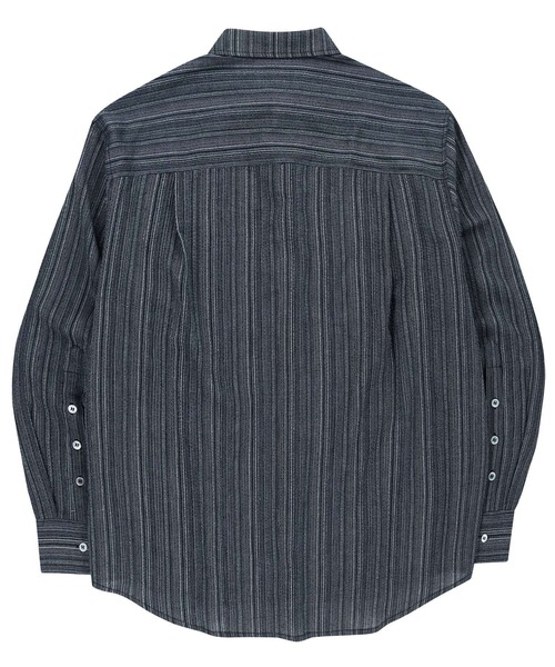 SLOWACID（スローアシッド）の「【UNISEX】SLOW ACID／ストライプBUTTONシャツ（シャツ/ブラウス・レディース・ネイビー/ライトブルー・SMALL/MEDIUM）」の12枚目の写真