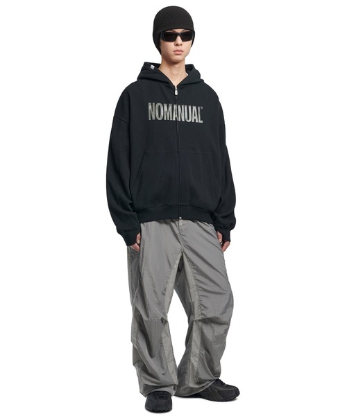 セール】A'GEM/9 × .kom 『NOMANUAL/ノーマニュアル』NM WAFFLE HOODED