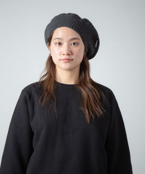 RACAL（ラカル）の「Cashmere Blend H.G Knit Beret / カシミヤ混ウール　ホールガーメントニットベレー（ニットキャップ/ビーニー・メンズ・オフホワイト/グレー/ブラック・FREE）」の3枚目の写真