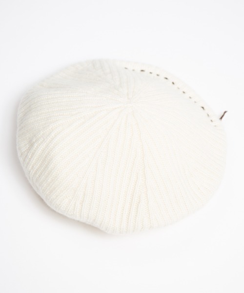 RACAL（ラカル）の「Cashmere Blend H.G Knit Beret / カシミヤ混ウール　ホールガーメントニットベレー（ニットキャップ/ビーニー・メンズ・オフホワイト/グレー/ブラック・FREE）」の10枚目の写真