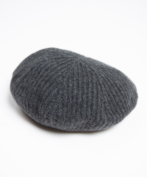RACAL（ラカル）の「Cashmere Blend H.G Knit Beret / カシミヤ混ウール　ホールガーメントニットベレー（ニットキャップ/ビーニー・メンズ・オフホワイト/グレー/ブラック・FREE）」の12枚目の写真