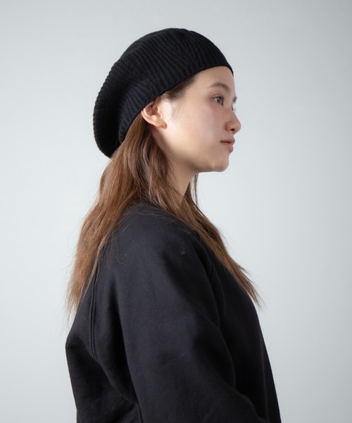 RACAL（ラカル）の「Cashmere Blend H.G Knit Beret / カシミヤ混ウール　ホールガーメントニットベレー（ニットキャップ/ビーニー・メンズ・オフホワイト/グレー/ブラック・FREE）」の19枚目の写真