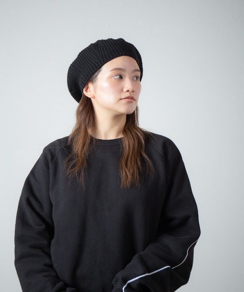 RACAL（ラカル）の「Cashmere Blend H.G Knit Beret / カシミヤ混ウール　ホールガーメントニットベレー（ニットキャップ/ビーニー・メンズ・オフホワイト/グレー/ブラック・FREE）」の20枚目の写真