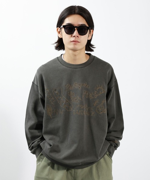 BAYFLOW(ベイフロー)の「落書きスウェット(スウェット・メンズ・オフホワイト/チャコールグレー・MEDIUM/LARGE)」の2枚目の写真