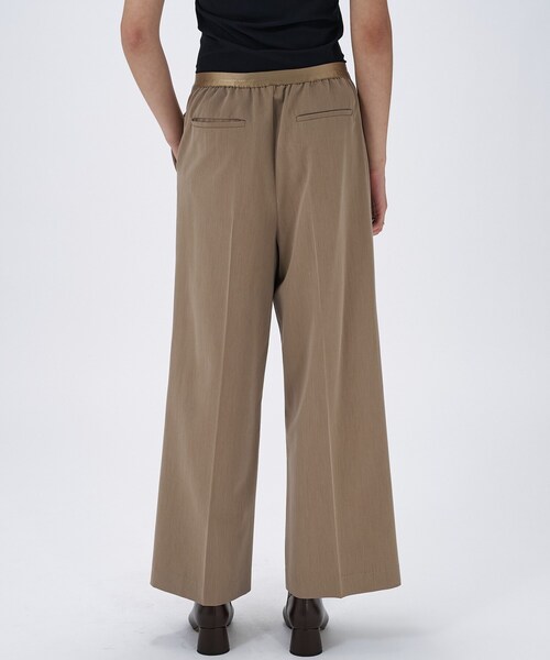 cloenc(クロエンス)の「【セットアップ/マシンウォッシュ】イージータックワイドパンツ(その他パンツ・レディース・ナチュラル/ダークグレー・02/03/01)」の11枚目の写真