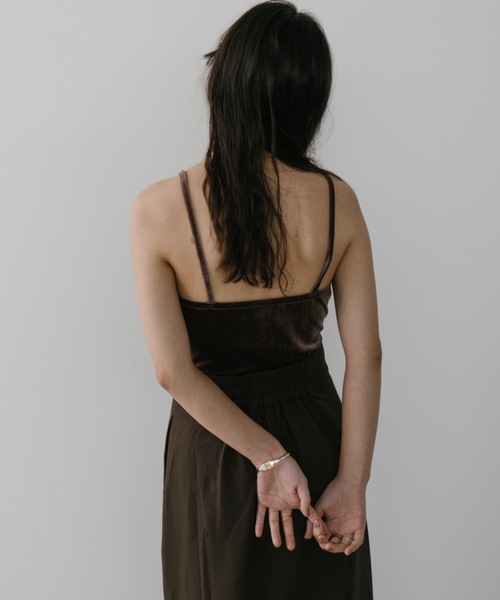 DRWCYS（ドロシーズ）の「カップインベロアボディースーツ（キャミソール・レディース・ブラック/ホワイト/ブラウン・FREE）」の5枚目の写真