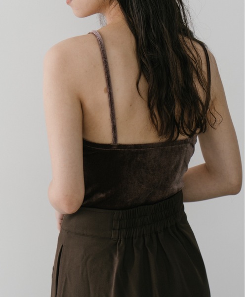 DRWCYS（ドロシーズ）の「カップインベロアボディースーツ（キャミソール・レディース・ブラック/ホワイト/ブラウン・FREE）」の8枚目の写真