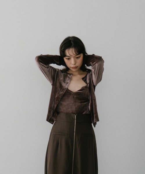 DRWCYS（ドロシーズ）の「カップインベロアボディースーツ（キャミソール・レディース・ブラック/ホワイト/ブラウン・FREE）」の10枚目の写真