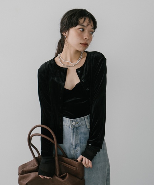 DRWCYS（ドロシーズ）の「カップインベロアボディースーツ（キャミソール・レディース・ブラック/ホワイト/ブラウン・FREE）」の12枚目の写真