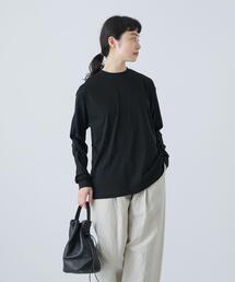 ハイツイストコットン長袖Tシャツ