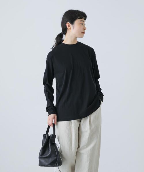 ハイツイストコットン長袖Tシャツ（Tシャツ/カットソー）｜かぐれ