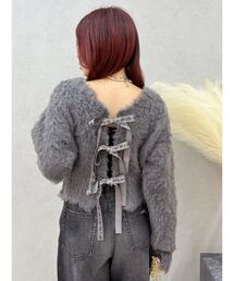 EVRIS | 2WAYリボンシャギーニットカーディガン(ニット/セーター)