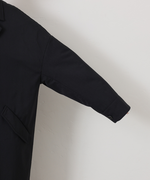 新品ジャーナルスタンダードレサージュ　黒 ツイード風 ダブルブレスト コート journal standard L'essage（ジャーナルスタンダードレサージュ）の