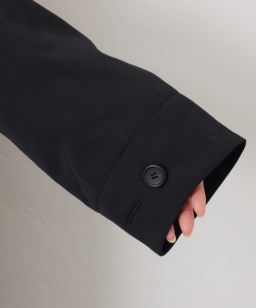 新品ジャーナルスタンダードレサージュ　黒 ツイード風 ダブルブレスト コート journal standard L'essage（ジャーナルスタンダードレサージュ）の