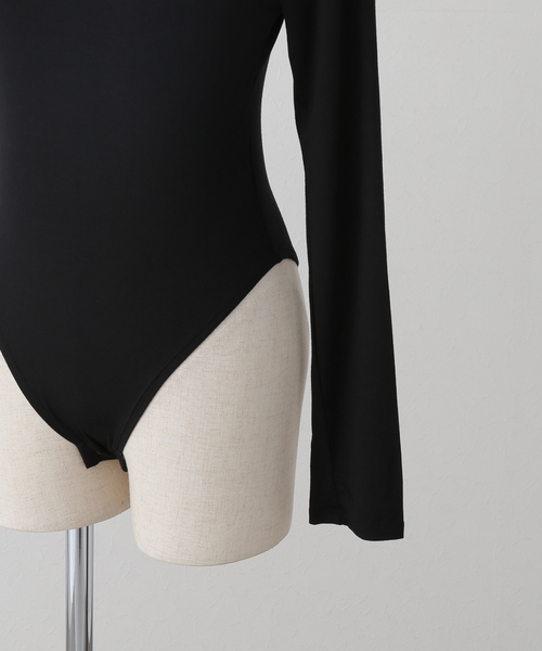 Noble（ノーブル）の「determ/デターム Scoop-Neck Bodysuit（その他アンダーウェア/インナー・レディース・ボルドー/ブラック・SMALL）」の10枚目の写真