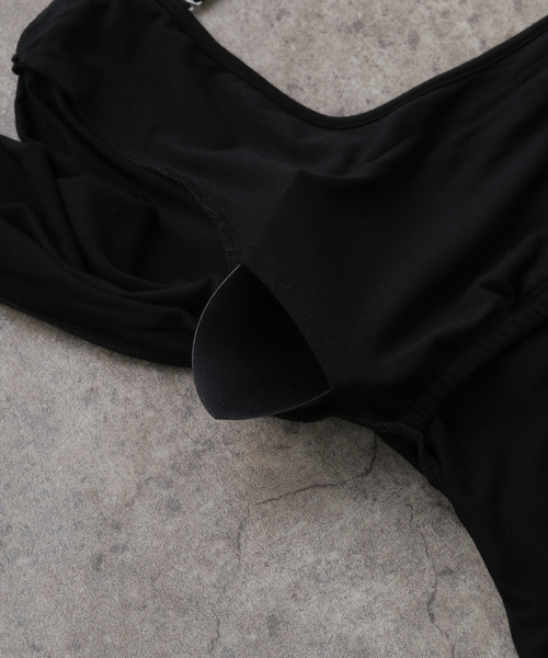 Noble（ノーブル）の「determ/デターム Scoop-Neck Bodysuit（その他アンダーウェア/インナー・レディース・ボルドー/ブラック・SMALL）」の15枚目の写真