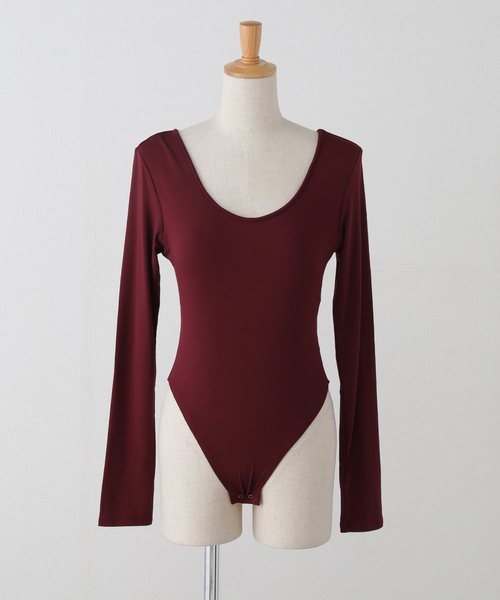 determ 未使用　デターム BODYSUIT カットソー トップス determ/デターム Scoop-Neck Bodysuit（その他アンダーウェア