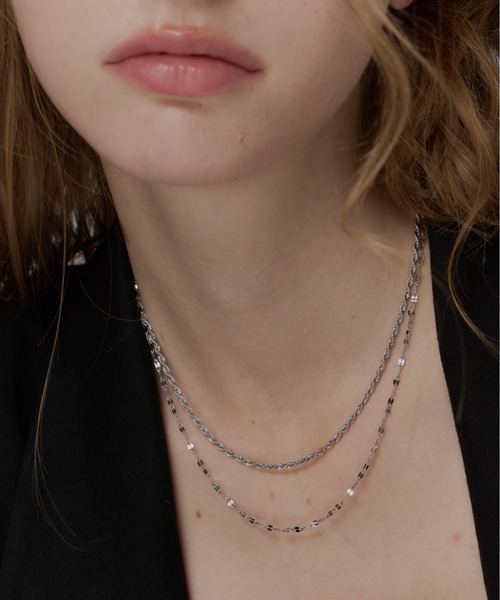 Su1.（スイ）の「【Su1.】【金属アレルギー対応】【ステンレス】ツイストチェーンフックネックレス（ネックレス・レディース・ゴールド/シルバー・FREE）」の5枚目の写真