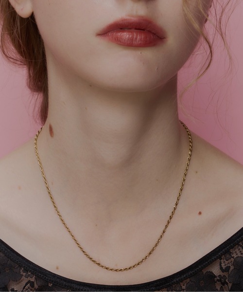 Su1.（スイ）の「【Su1.】【金属アレルギー対応】【ステンレス】ツイストチェーンフックネックレス（ネックレス・レディース・ゴールド/シルバー・FREE）」の10枚目の写真