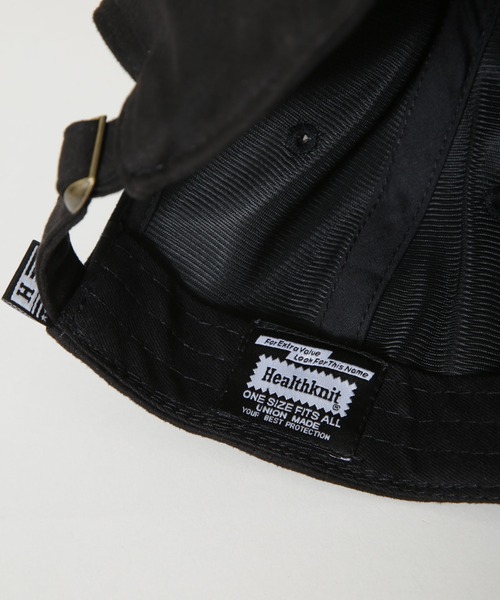Healthknit（ヘルスニット）の「Healthknit/別注 フェイクスエードペナント刺繍キャップ（キャップ・メンズ・ブラック/ブラウン/チャコール・FREE）」の11枚目の写真