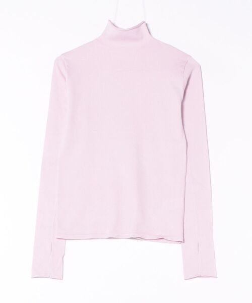 STYLEBLOCK（スタイルブロック）の「ニットフィンガーホールタートルネックプルオーバー（ニット/セーター・レディース・マスタード/オレンジ/パープル/ピンク/オフホワイト/ブルー/グレー/ブラック・M）」の7枚目の写真