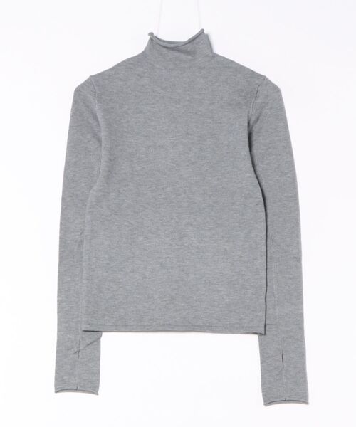 STYLEBLOCK（スタイルブロック）の「ニットフィンガーホールタートルネックプルオーバー（ニット/セーター・レディース・マスタード/オレンジ/パープル/ピンク/オフホワイト/ブルー/グレー/ブラック・M）」の11枚目の写真