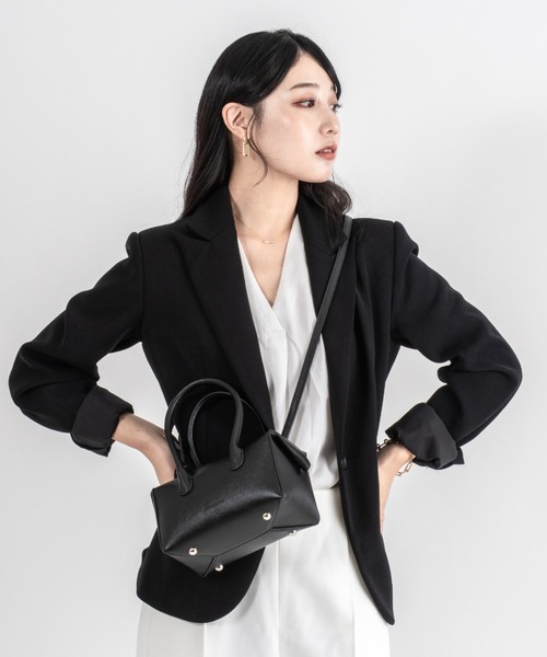 ADD CULUMN(アドカラム)の「【ADD CULUMN/アドカラム】2WAY ミニボストンバッグ ショルダーバッグ LOP BOSTON S(ショルダーバッグ・レディース・ブラック/ラベンダー・FREE)」の9枚目の写真