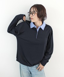 裏毛ポロスウェット