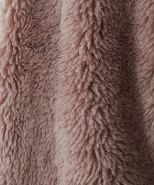 Bab（バブ）の「シープライクファーベスト（ベスト・レディース・モカ/アイボリー/ベージュ・FREE）」の10枚目の写真