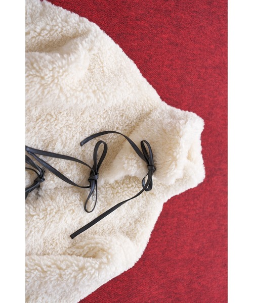 Synthetic Fur Lace-up Jacket/シンセティックファー レースアップ