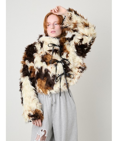 【限定値下げ】SORIN Synthetic Fur Lace-upJacket セール】Synthetic Fur Lace-up Jacket/シンセティックファー レース