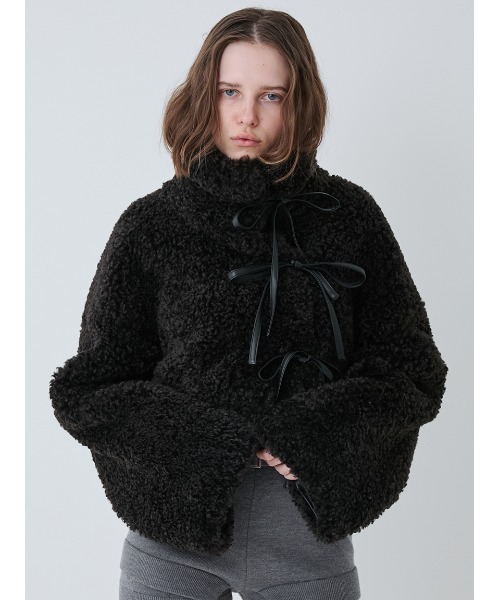 Synthetic Fur Lace-up Jacket/シンセティックファー レースアップ