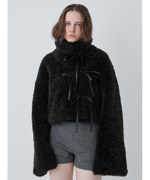 Synthetic Fur Lace-up Jacket/シンセティックファー レースアップ