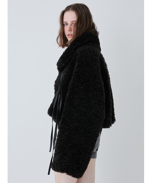 SORIN（ソリン　）の「Synthetic Fur Lace-up Jacket/シンセティックファー レースアップジャケット（その他アウター・レディース・ブラック/アニマル/オフホワイト/キャメル・38）」の14枚目の写真