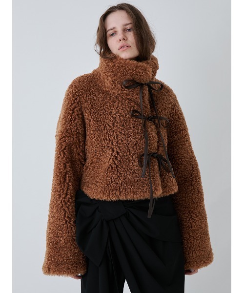 Synthetic Fur Lace-up Jacket/シンセティックファー レースアップ