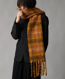 タータンチェック」に該当するレディースのマフラー（イエロー/黄色系