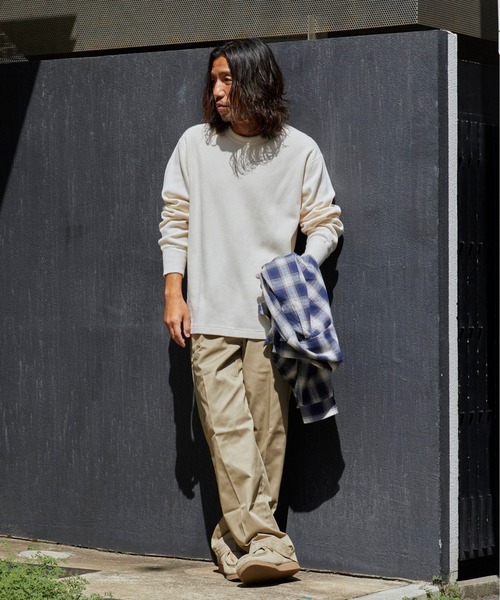 Healthknit/ヘルスニット Thermal King Raschel Honeycomb Crew Damage