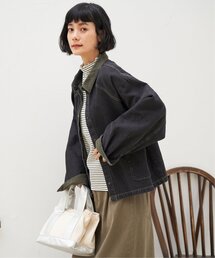 LBC（エルビーシー）の「コール切り替えデニムジャケット（デニムジャケット・レディース）」