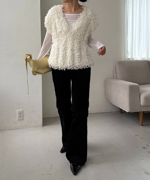 CAPRICIEUX LE'MAGE（カプリシューレマージュ）の「ジャガードパフ