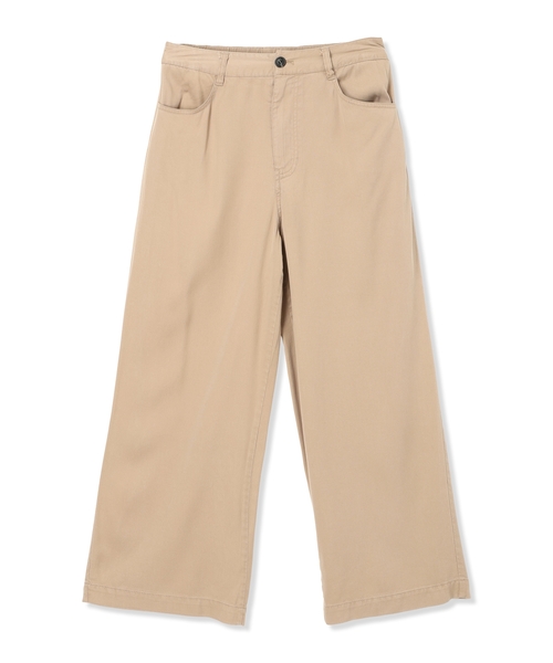 Petit Honfleur(プチオンフルール)の「ソフトタッチワイドパンツ【通年素材・ウエストゴム】(その他パンツ・レディース・チャコールグレー/モカ・M/L)」の6枚目の写真