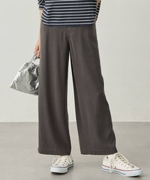 ソフトタッチワイドパンツ【通年素材・ウエストゴム】