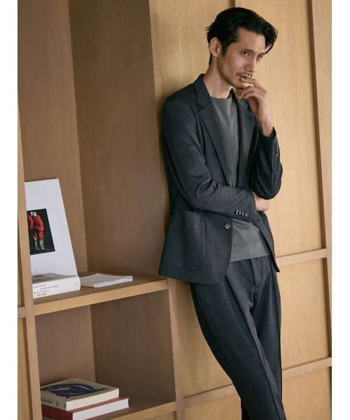 EC LIMITED】グレンチェックジャージスーツ（セットアップ）｜AOURE