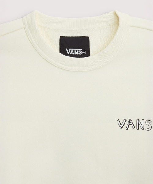 VANS(バンズ)の「RIROO PENGUIN スウェット / RIROO GFX CREW marshmallow / VN000TRRFS81(スウェット・メンズ・オフホワイト・LARGE/X-LARGE/SMALL/MEDIUM/X-SMALL/XX-LARGE)」の3枚目の写真