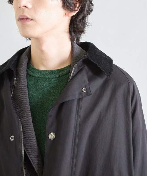 2WAY ピーチスキンステンカラーコート（ダウンジャケット/コート