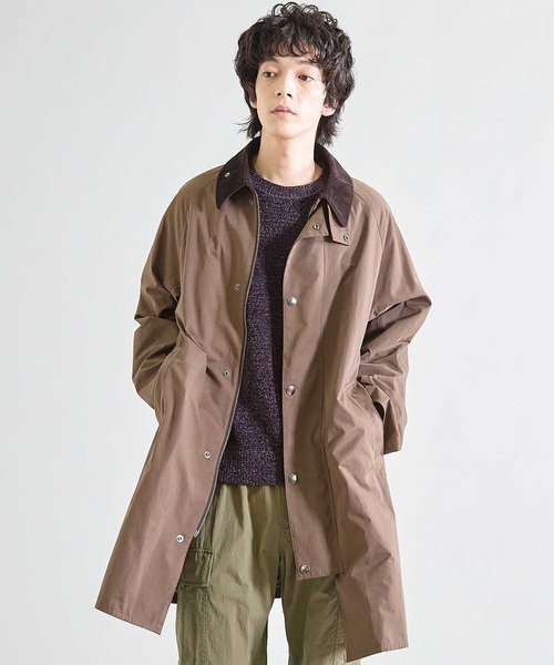 UNION STATION（ユニオンステーション）の「2WAY ピーチスキンステンカラーコート（ダウンジャケット/コート・メンズ・ブラック/ブラウン・M/L）」の14枚目の写真