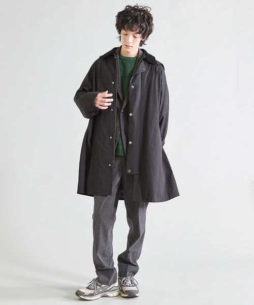 UNION STATION（ユニオンステーション）の「2WAY ピーチスキンステンカラーコート（ダウンジャケット/コート・メンズ・ブラック/ブラウン・M/L）」の13枚目の写真