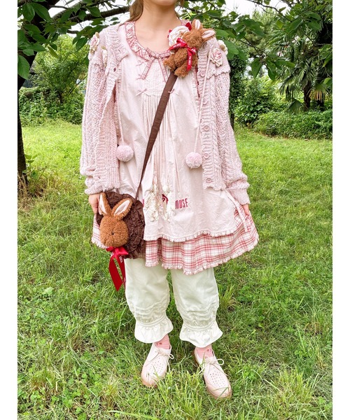 ピンクハウス　コサージュ　0２ うさぎぬいぐるみコサージュ（ブローチ/コサージュ）｜PINK HOUSE